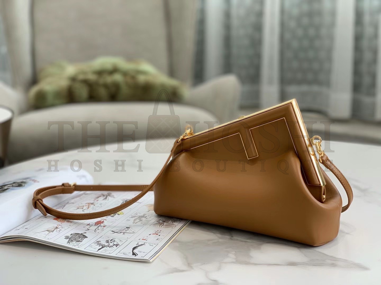 F**di First Small Bag In Brown Nappa Leather Master Quality