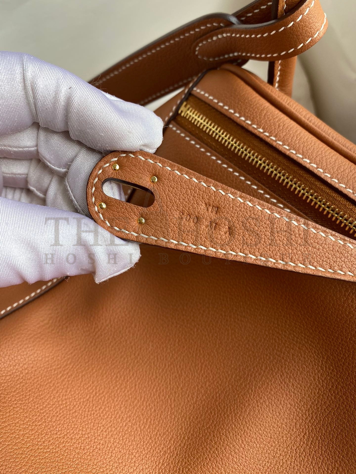 H**me5 Lindy 26 Handmade Bag In Gold Evercolor Leather Master Quality