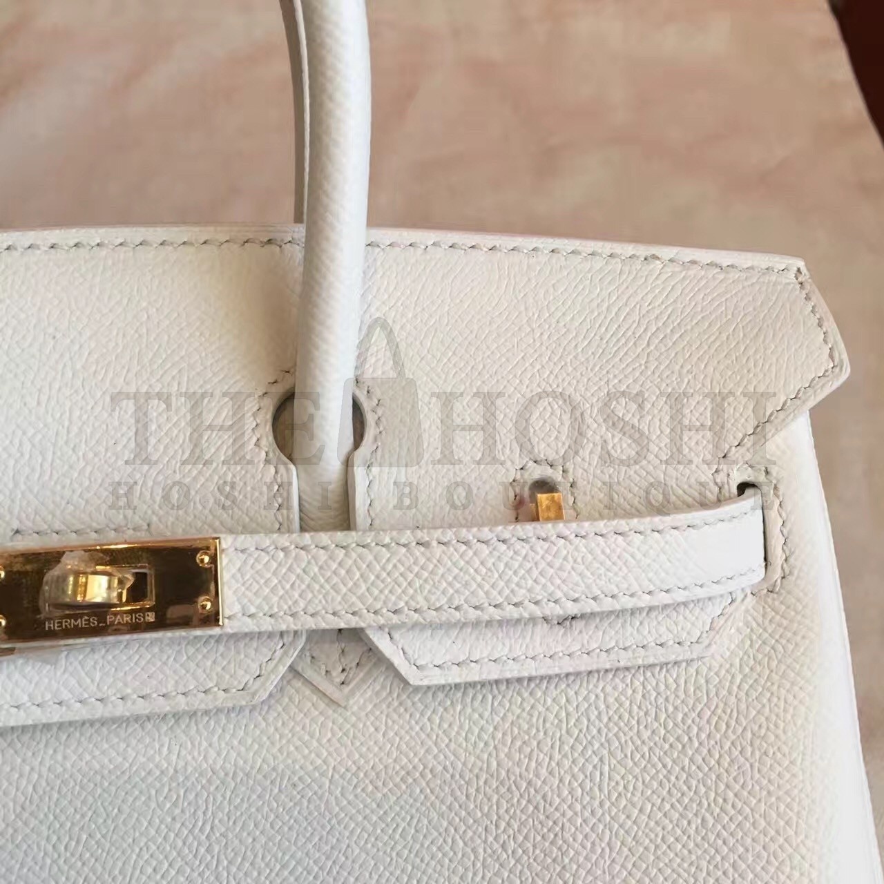 H**me5 White Birkin 25cm Epsom Handmade Bag Master Quality