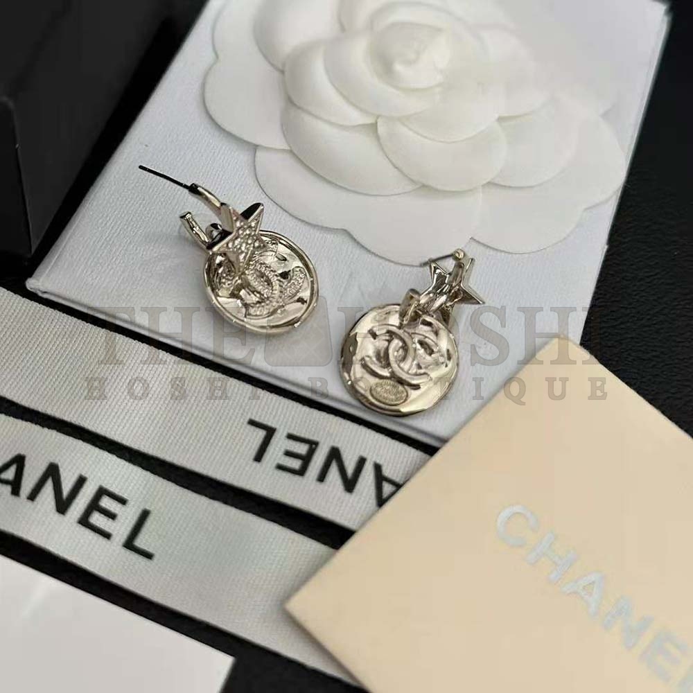 Ch**el Women Pendant Earrings in Metal and Strass Master Quality