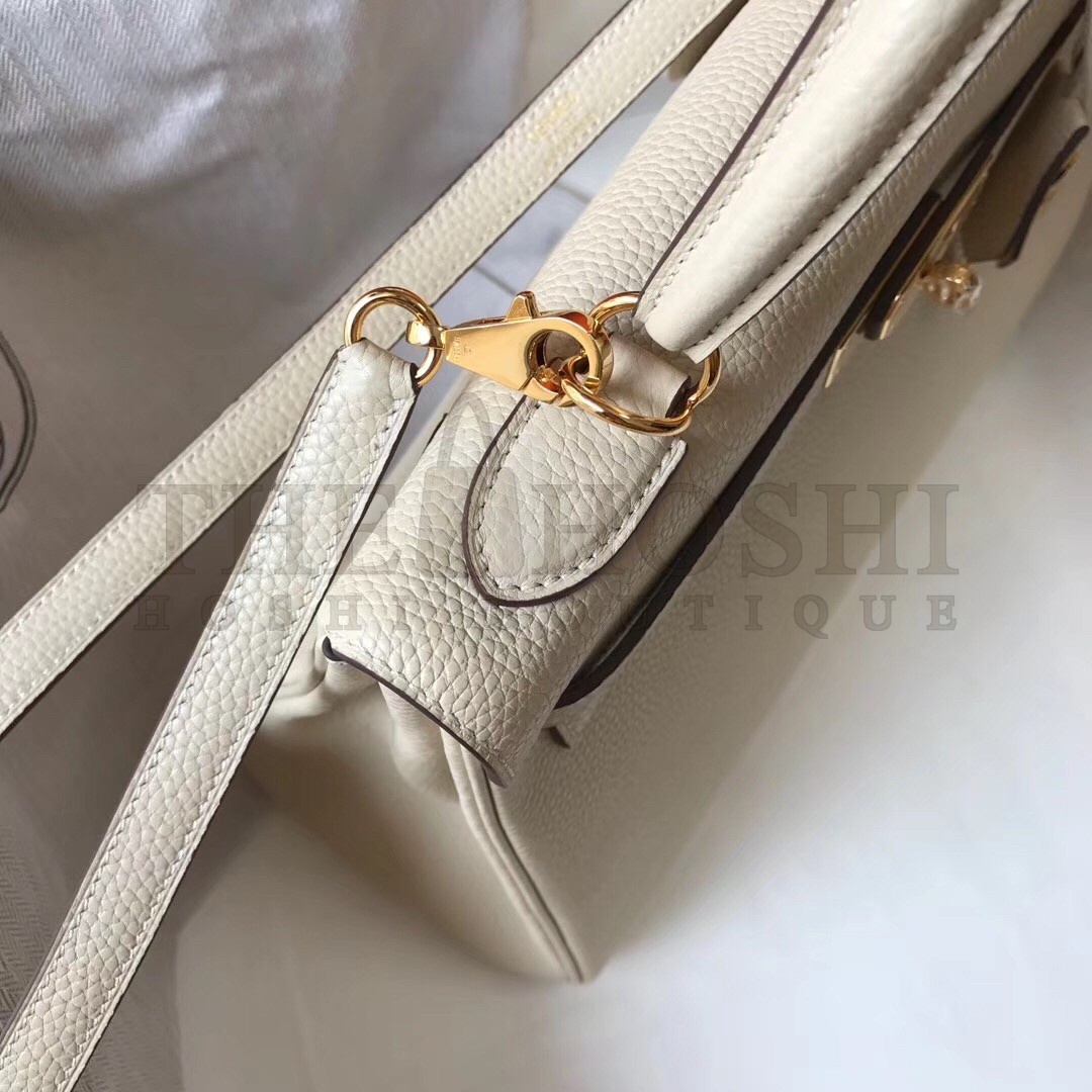 H**me5 Kelly 32cm Retourne Bag In Beton Clemence Leather Master Quality