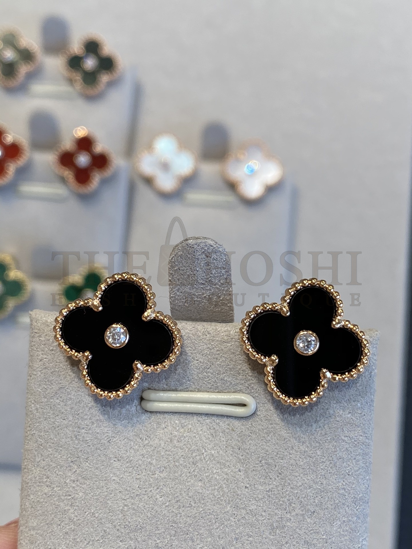 V*n Cl**f & Arpels Clover Earrings with D1am0nds, Vintage Alhambra earrings Master Quality
