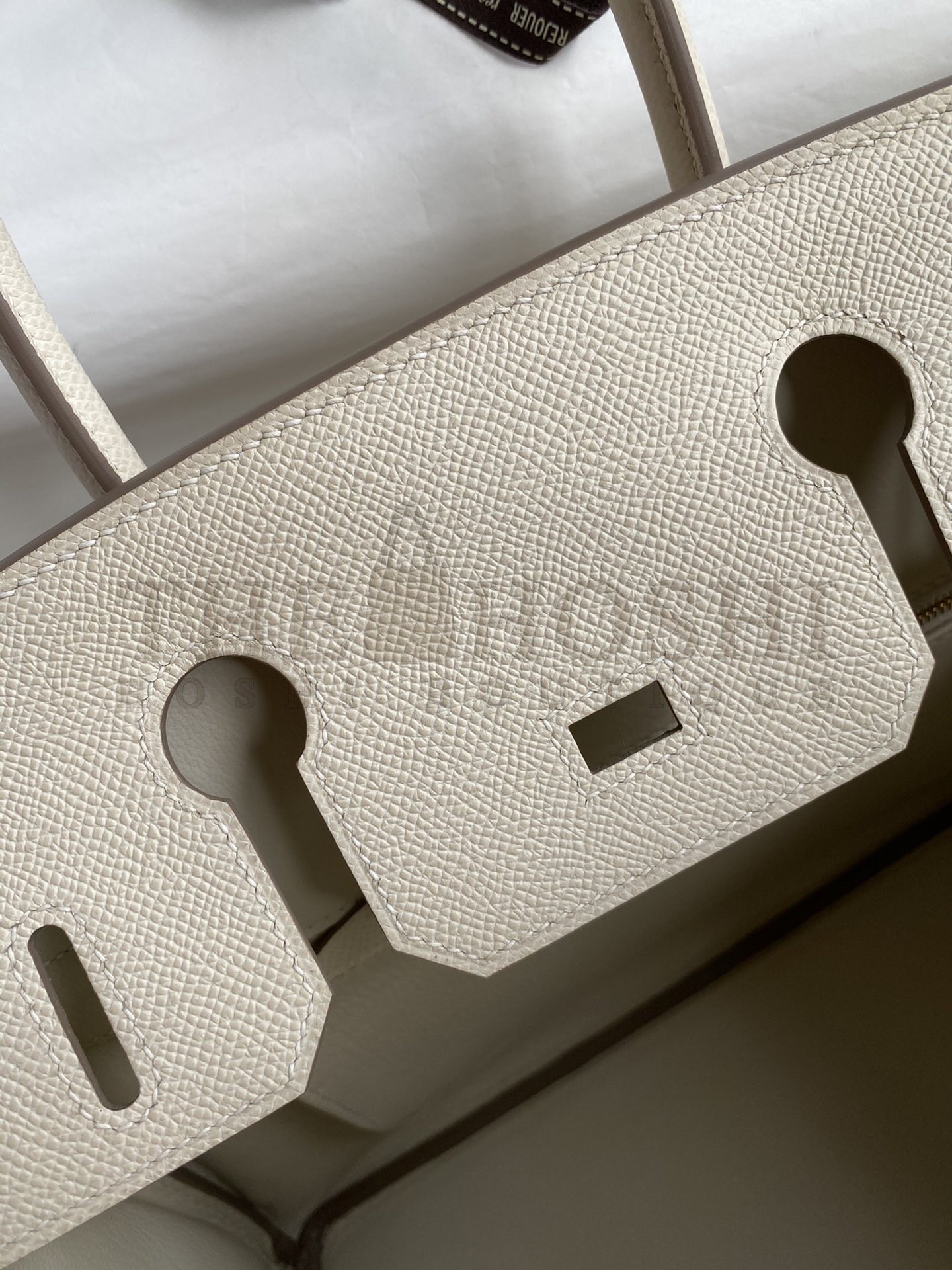 H**me5 Birkin 30 Retourne Handmade Bag In Craie Epsom Calfskin Master Quality