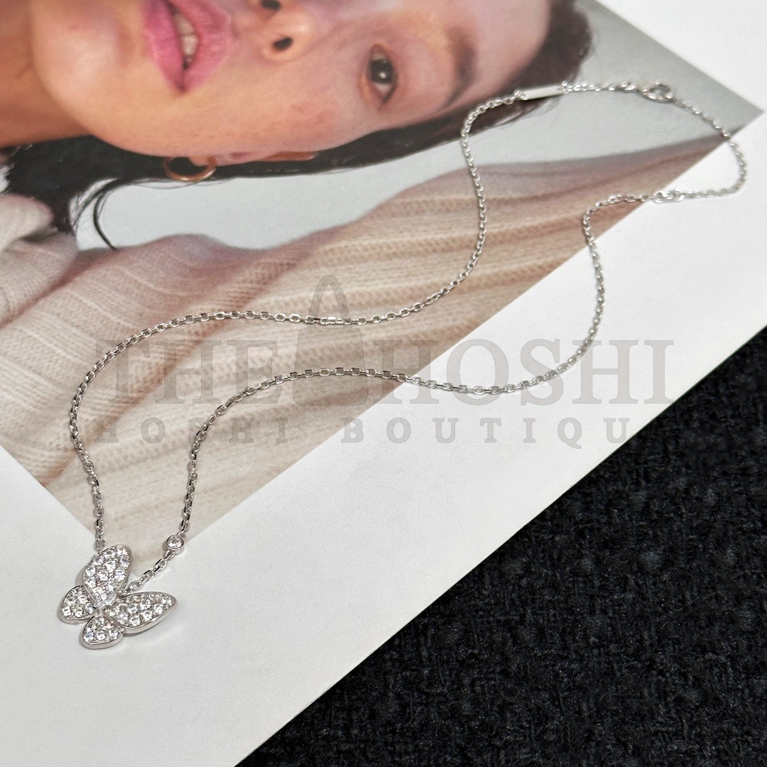 V*n Cl**f & Arpels Two Butterfly Pendant  necklaces Master Quality