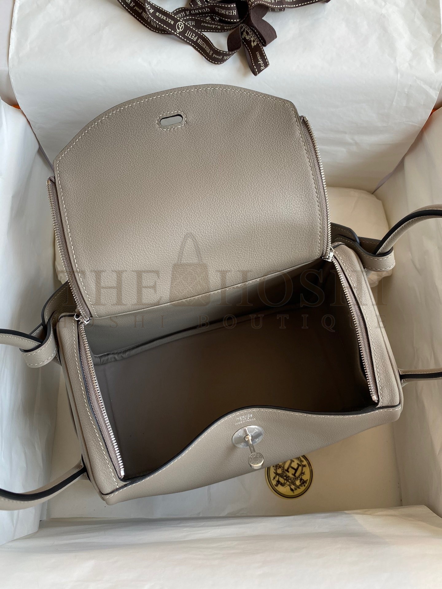 H**me5 Lindy 26 Handmade Bag In Gris Asphalt Evercolor Leather Master Quality