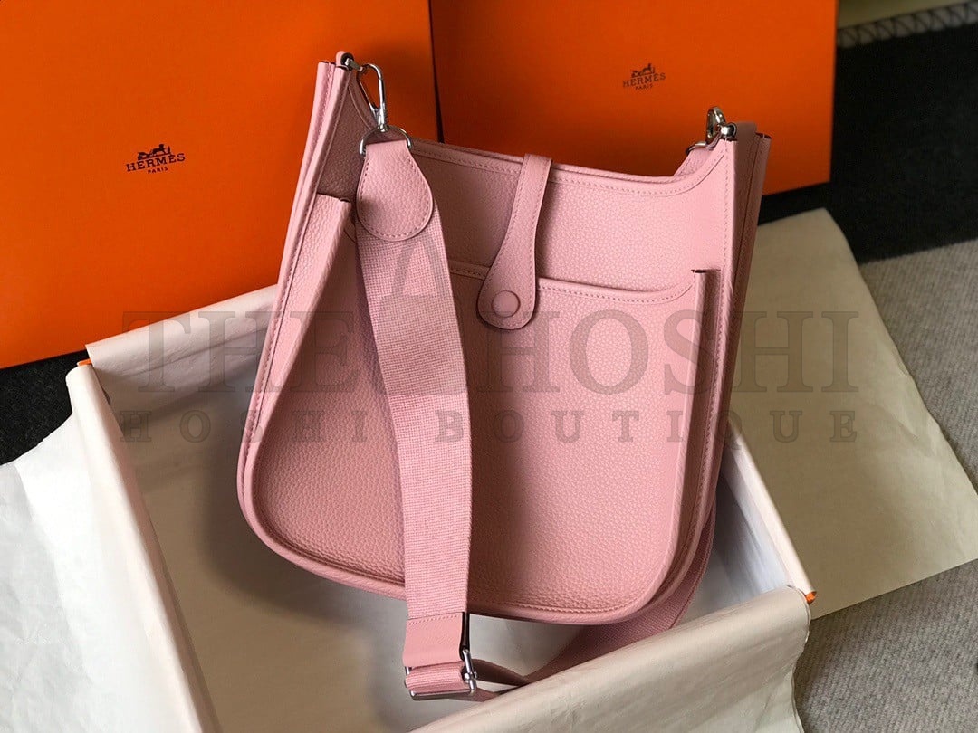 H**me5 Evelyne III 29 Bag In Pink Clemence Leather Master Quality