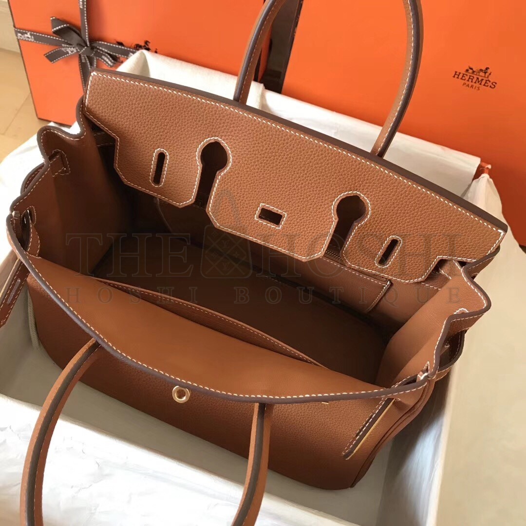 H**me5 Gold Birkin 30cm Clemence Handmade Bag Master Quality