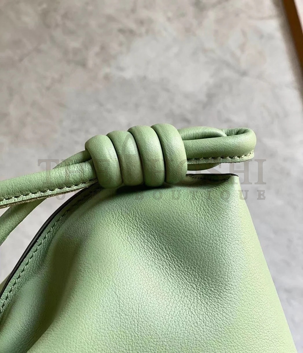 L0ew* Flamenco Clutch Bag In Rosemary Calfskin Master Quality