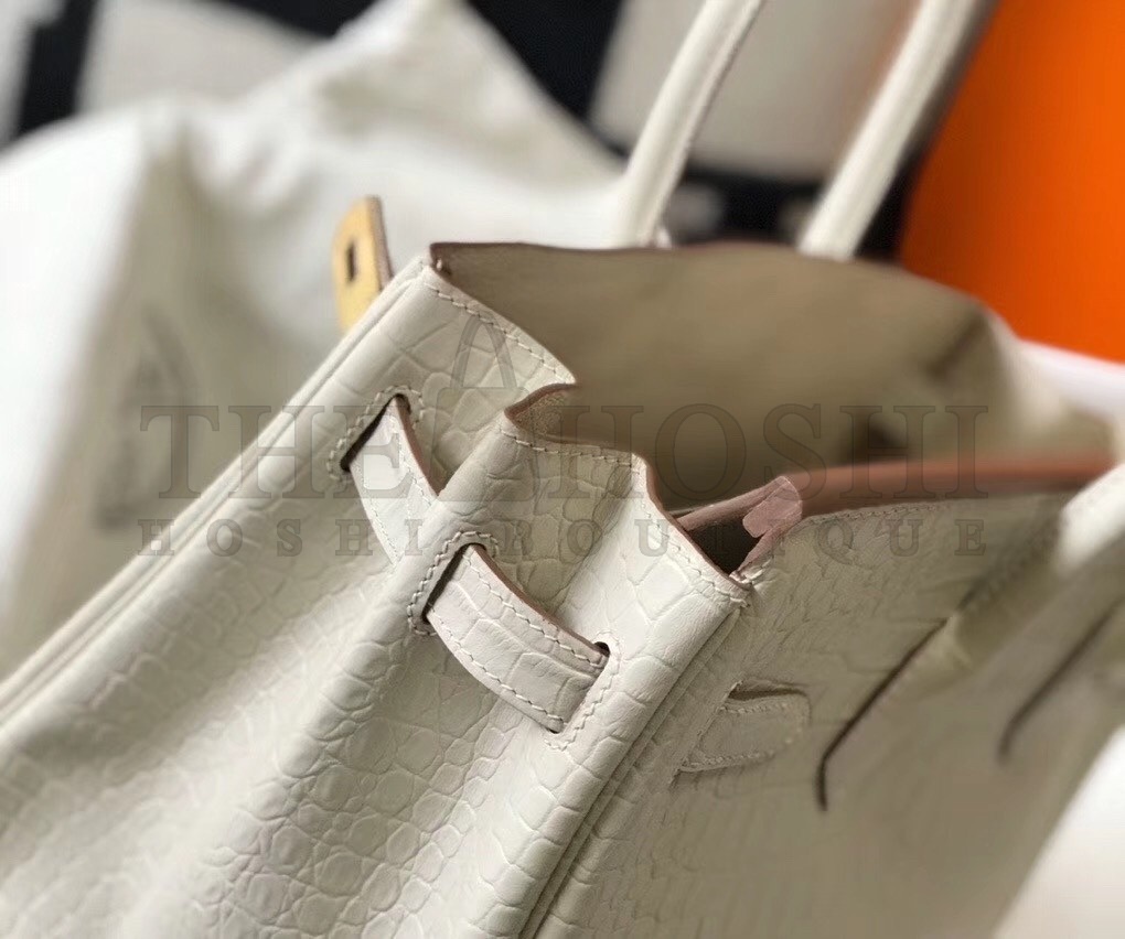 H**me5 Birkin 30cm Bag In Embossed Crocodile Leather Master Quality