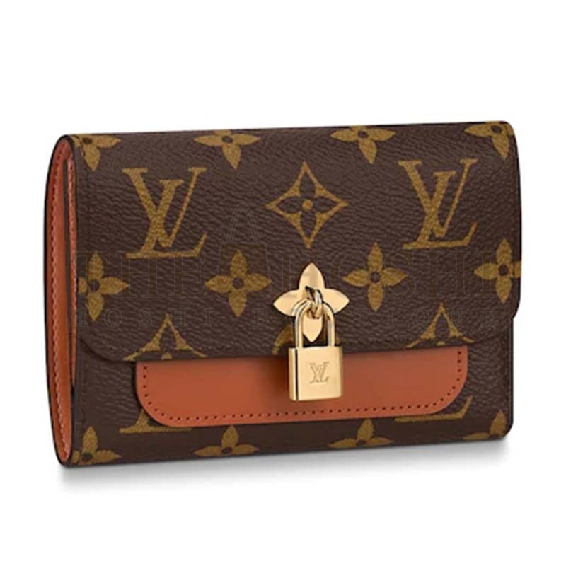 L0vis Vvtt0n LV Women Flower Compact Wallet Monogram Coated Canvas Master Quality