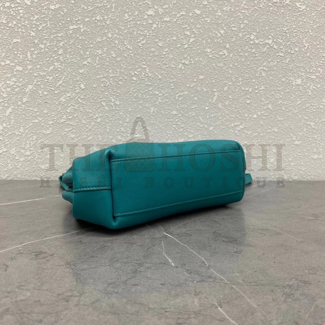 B0tt*ga Ven*ta Small Point Top Handle Bag In Mallard Nappa Leather Master Quality