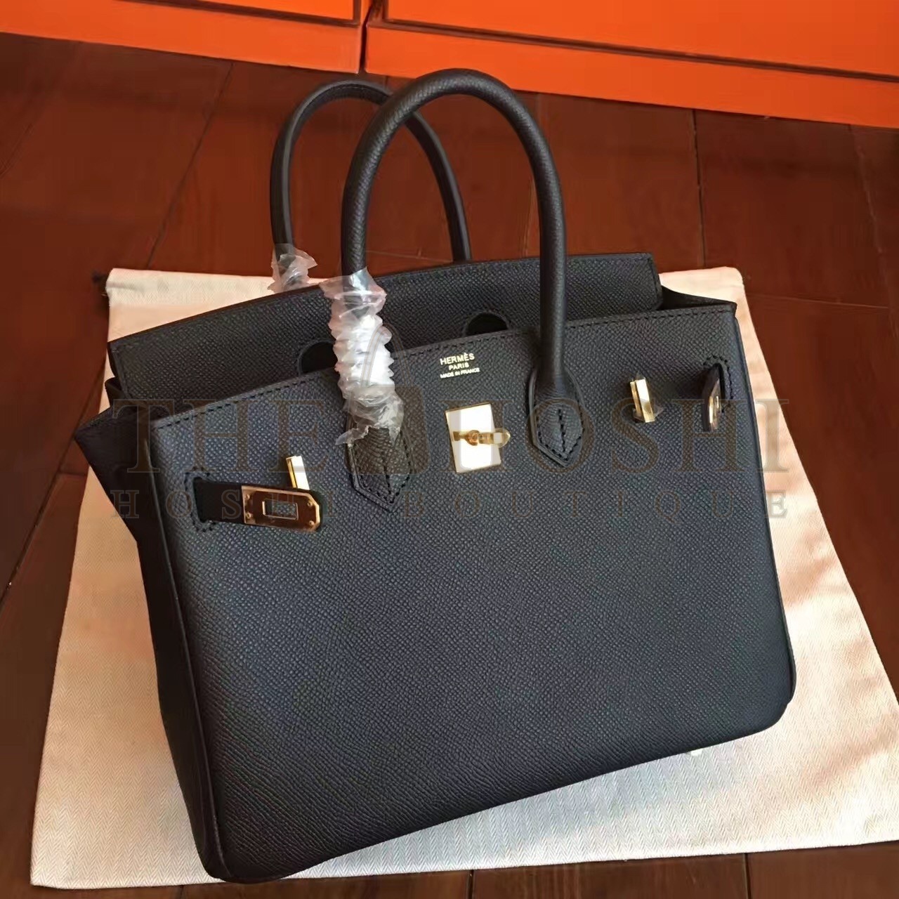 H**me5 Black Birkin 25cm Epsom Handmade Bag Master Quality
