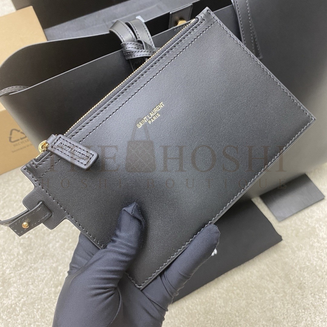 Sa1nt Lau*nt Shopping Tote Bag in Black Leather Master Quality