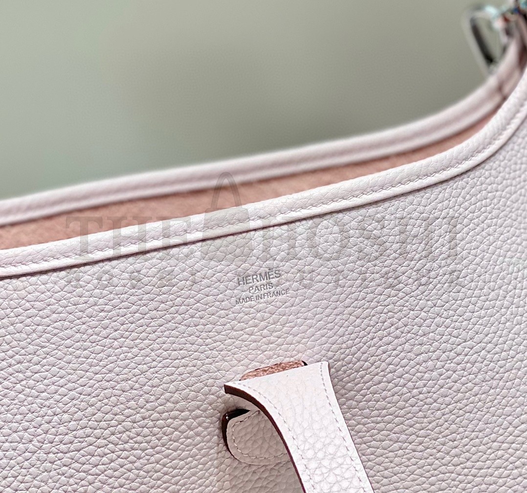 H**me5 Evelyne III 29 Bag in Mauve Pale Clemence Leather Master Quality