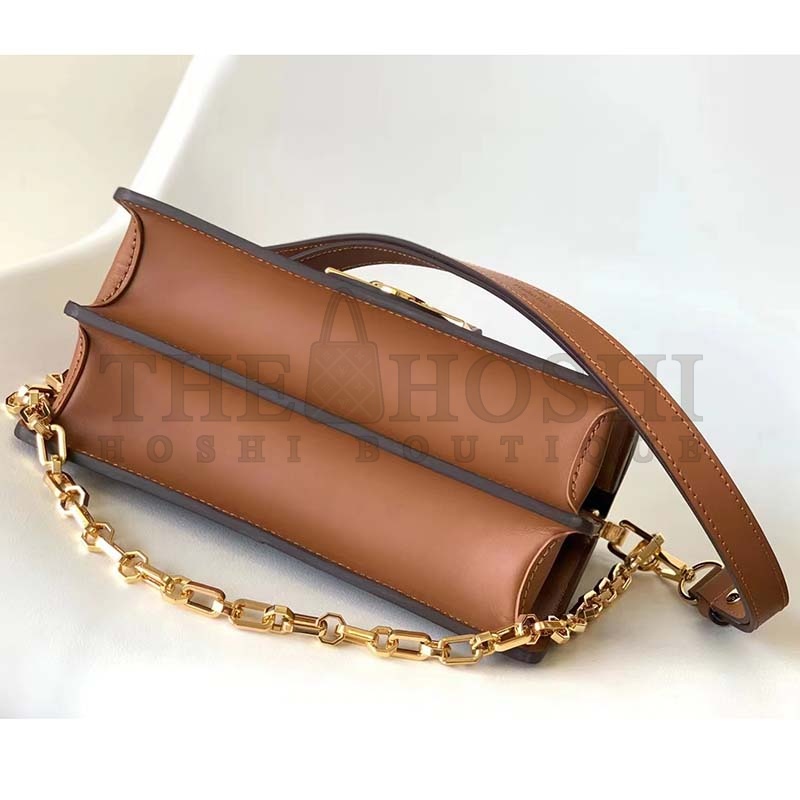 L0vis Vvtt0n LV Women Dauphine MM Handbag Blue Coated Canvas Cowhide Leather Master Quality