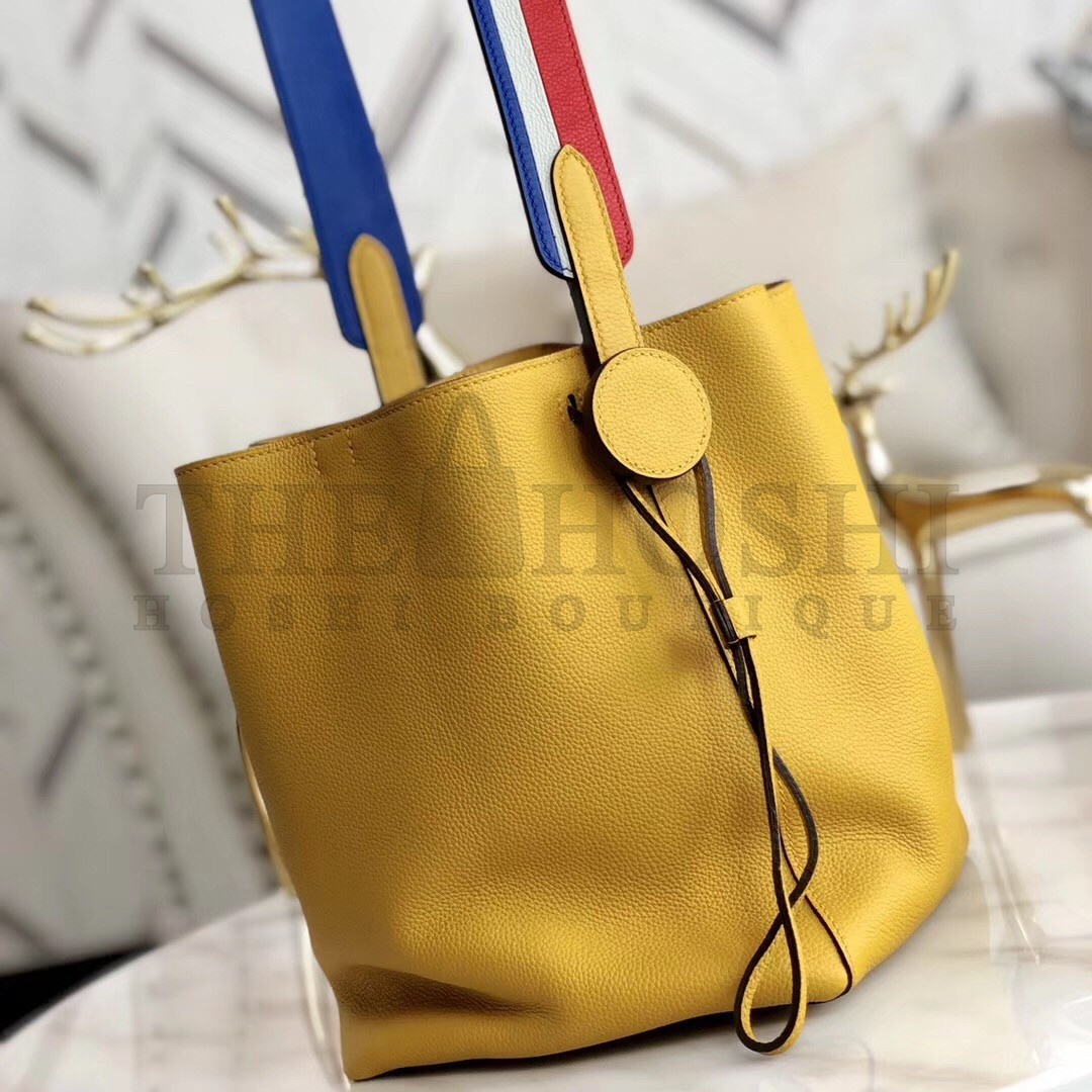 H**me5 Licol 17cm Bag In Yellow Evercolor Calfskin Master Quality