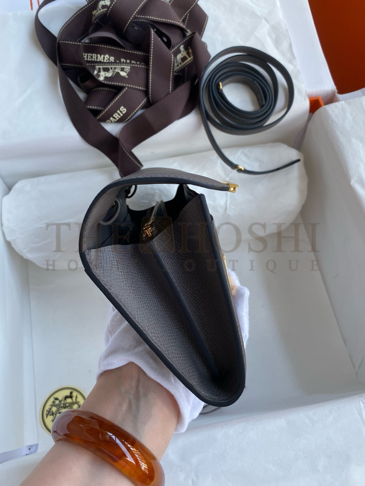 H**me5 Constance To Go Wallet in Etain Epsom Calfskin Master Quality