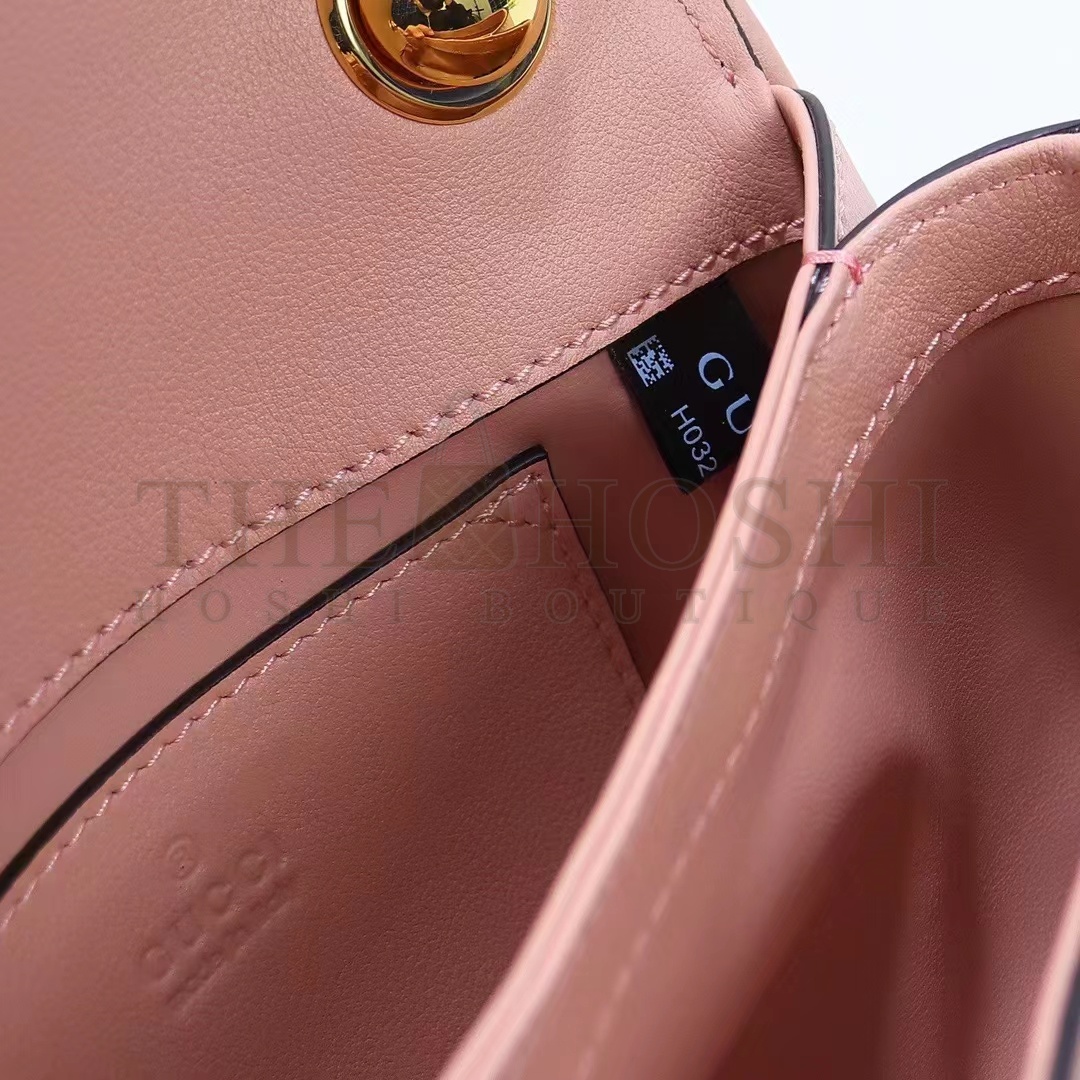 Gvc*1 Women GG Blondie Mini Bag Light Pink Round Interlocking G Master Quality