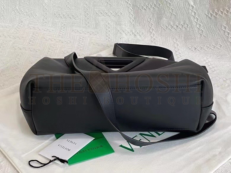 B0tt*ga Ven*ta Medium Point Top Handle Bag In Black Leather Master Quality