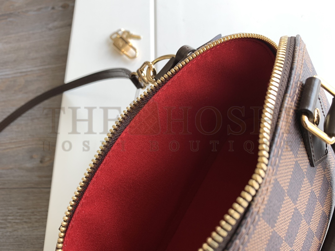 L0vis Vvtt0n LV Women Alma BB Handbag in Graphic Damier Ebene Canvas N41221 M53152 Master Quality