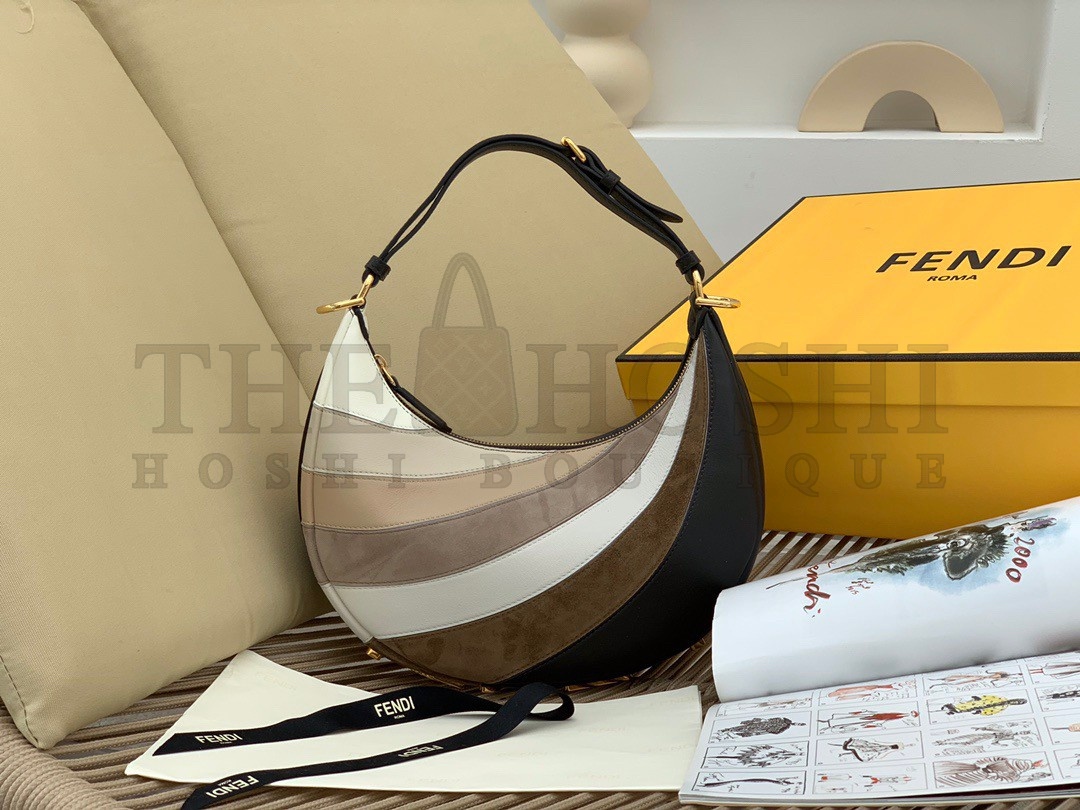 F**di F**digraphy Small Hobo Bag In Inlaying Leather Master Quality