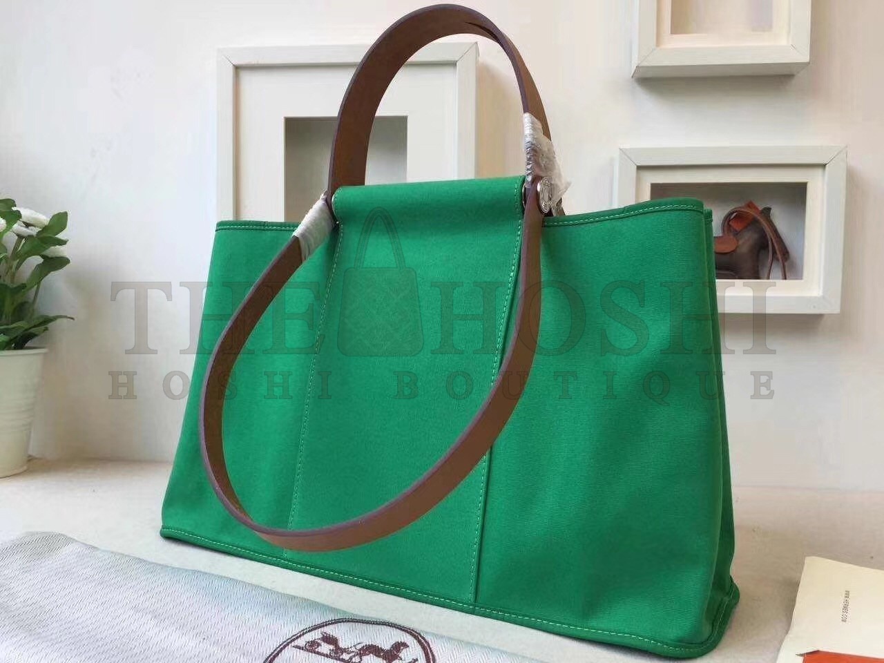 H**me5 Cabag Elan Bag In Bamboo Canvas Master Quality