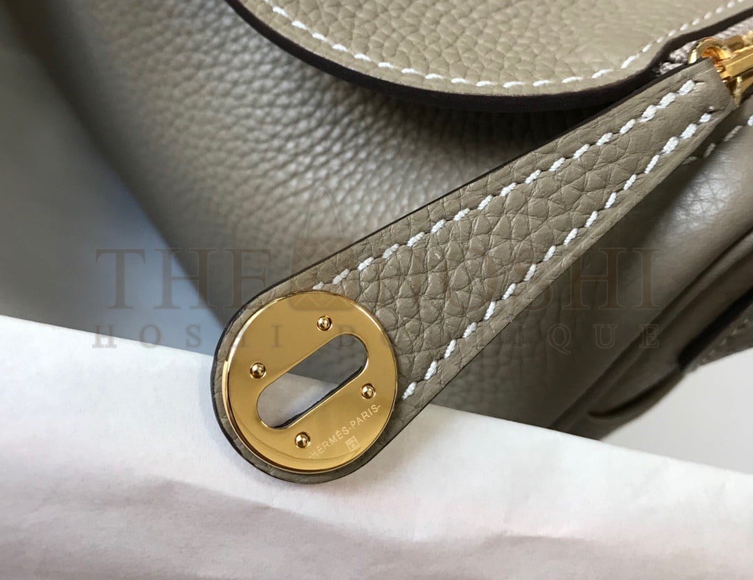 H**me5 Lindy Mini Bag In Gris Tourterelle Clemence Leather GHW Master Quality