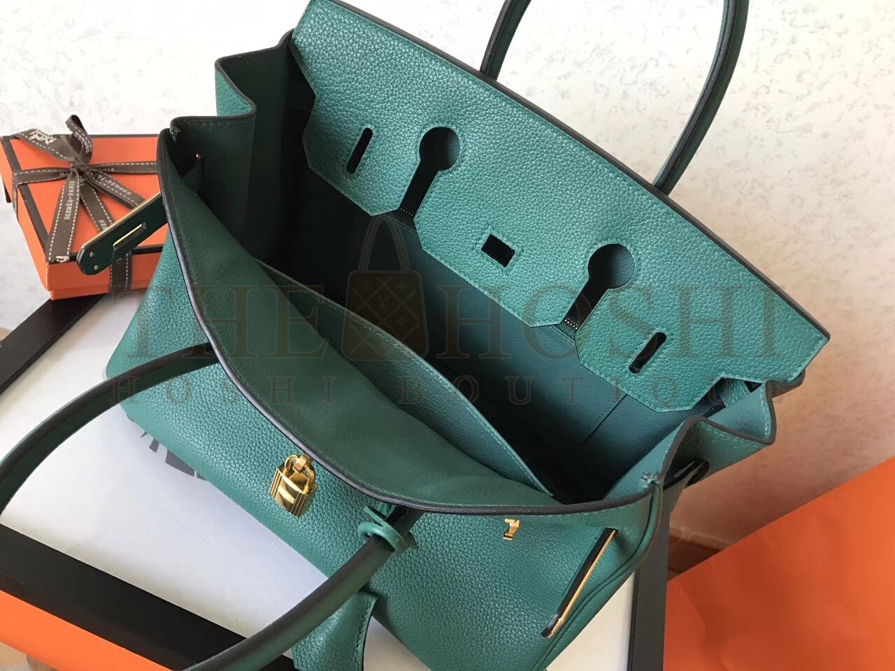 H**me5 Malachite Birkin 30cm Clemence Handmade Bag Master Quality