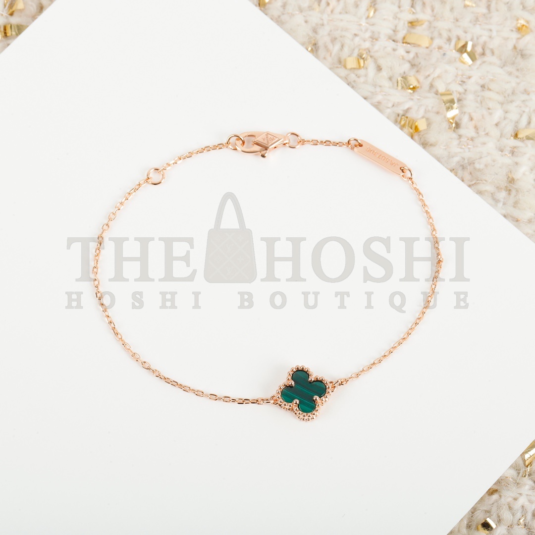 V*n Cl**f ARPELS SWEET ALHAMBRABRACELET1MOTIF MOTHER-OF-PEARL18K  bracelet silver gold rose gold Master Quality