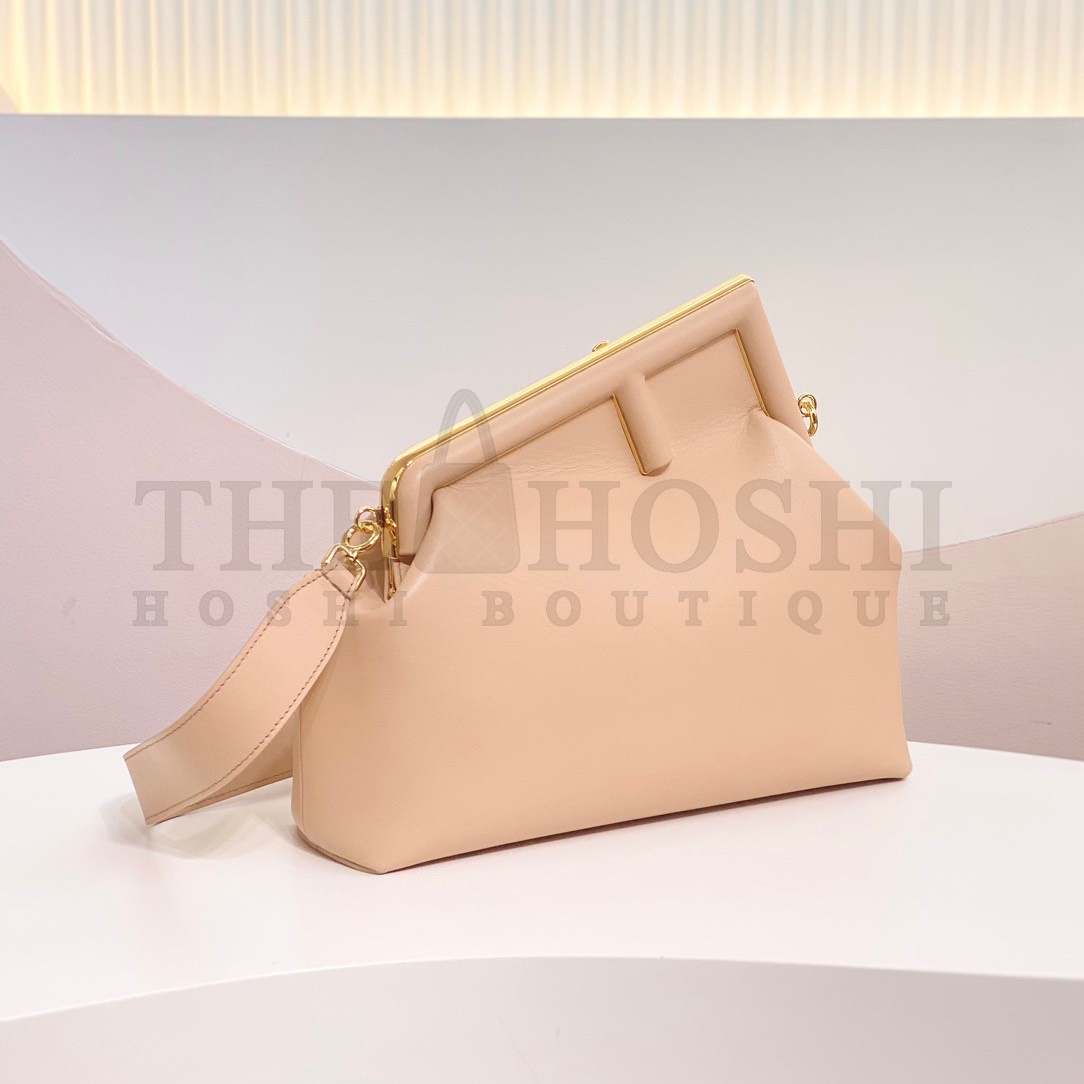 F**di First Medium Bag In Powder Pink Nappa Leather Master Quality