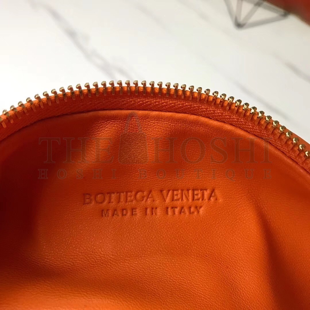 B0tt*ga Ven*ta Mini BV Jodie Bag In Orange Woven Leather Master Quality