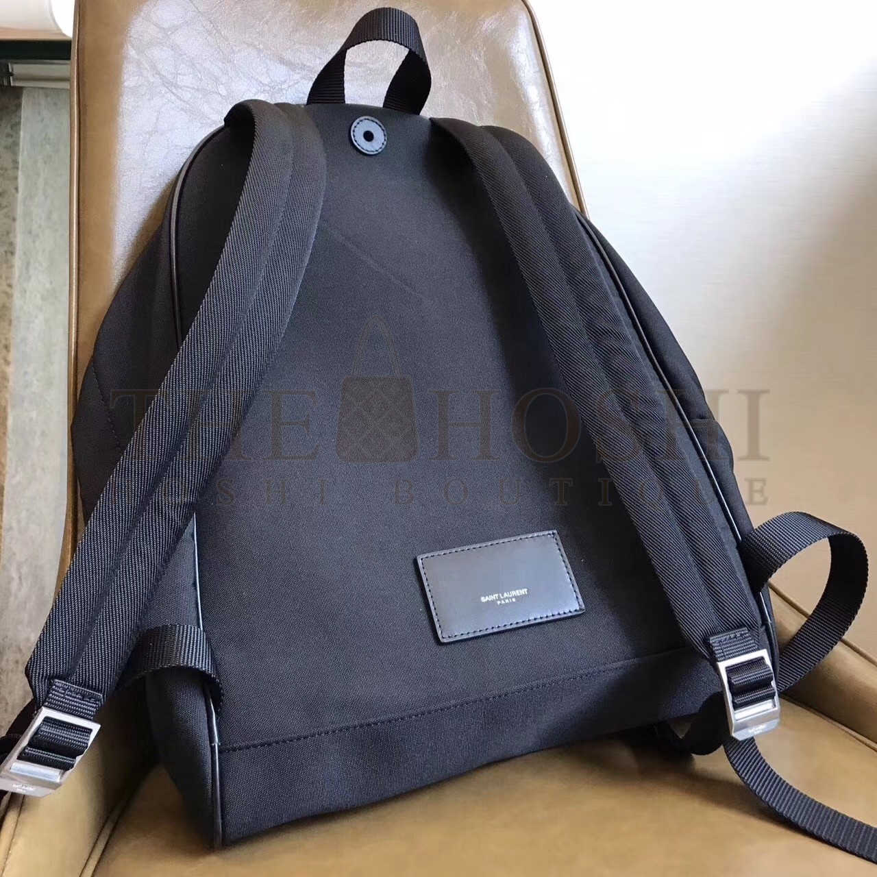 Sa1nt Lau*nt Black City Backpack With Pocket Patch Master Quality