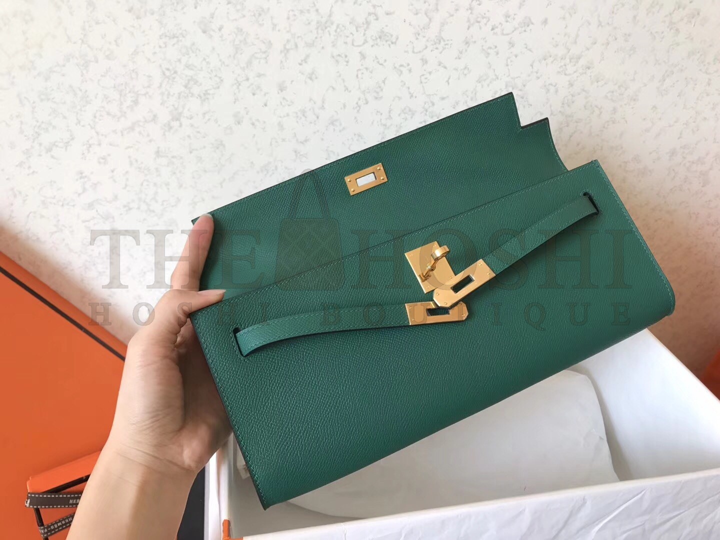 H**me5 Malachite Epsom Kelly Cut Handmade Bag Master Quality