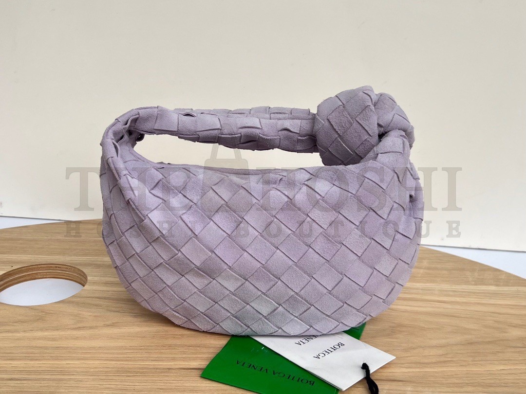 B0tt*ga Ven*ta BV Jodie Mini Bag In Lilac Intrecciato Suede Master Quality