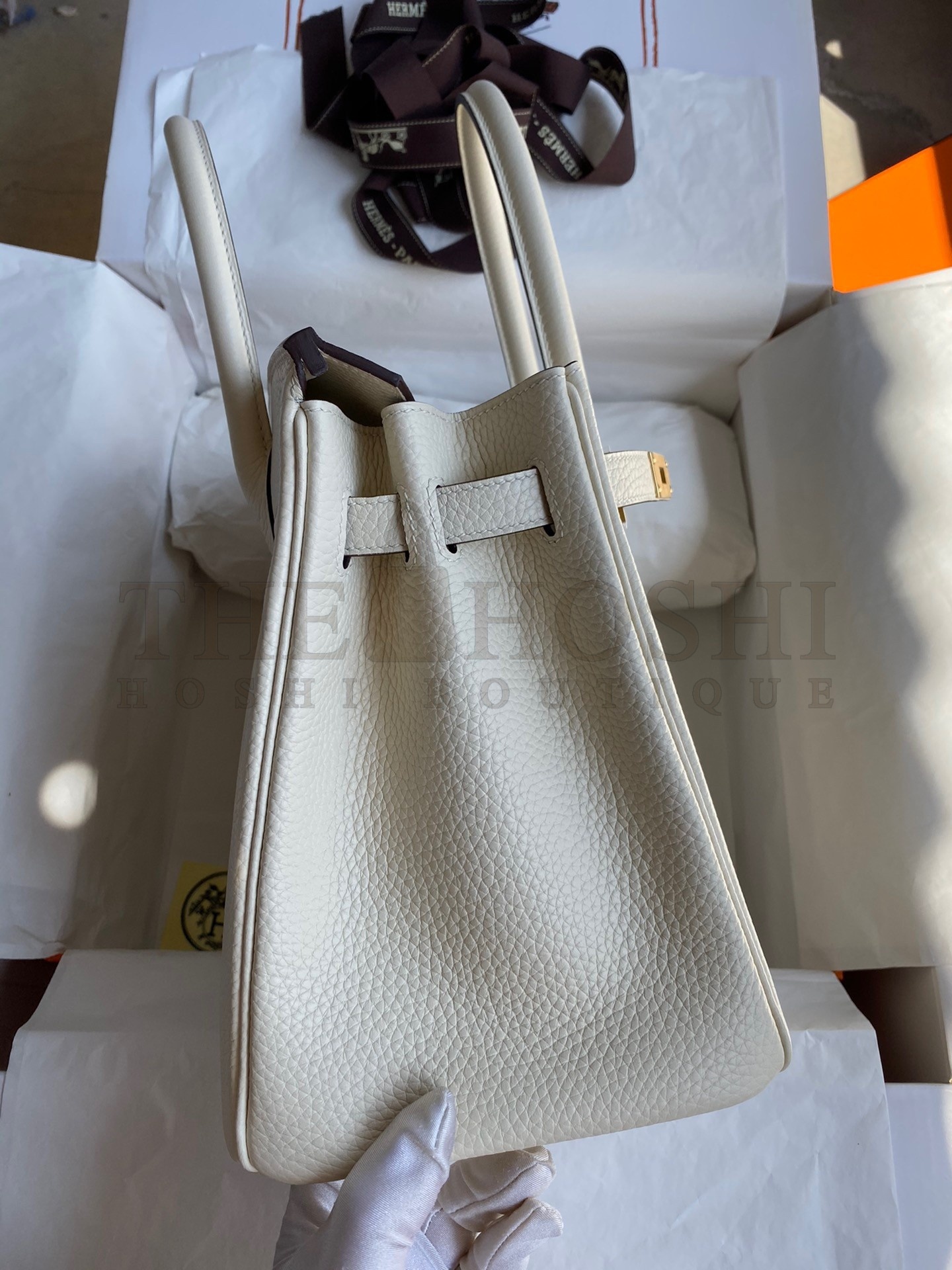 H**me5 Birkin 30 Retourne Handmade Bag In Nata Clemence Leather Master Quality