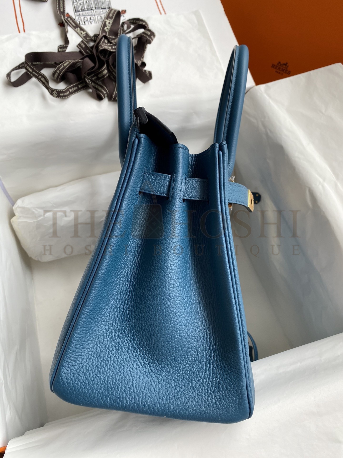 H**me5 Birkin 30 Retourne Handmade Bag In Colvert Clemence Leather Master Quality