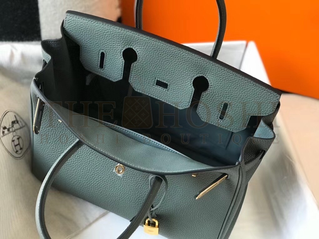 H**me5 Vert Amande Clemence Birkin 30cm Bag GHW Master Quality