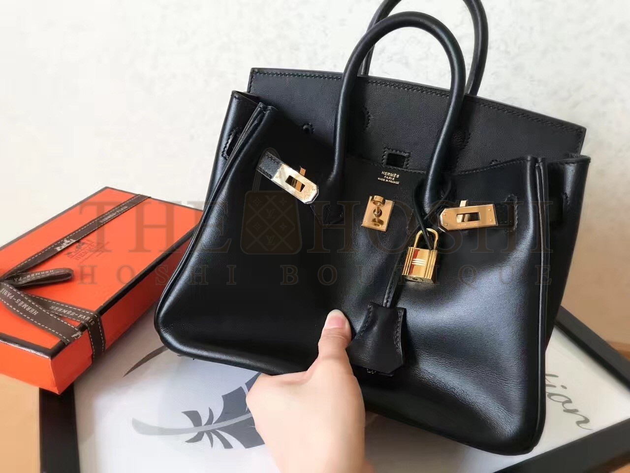 H**me5 Black Birkin 25cm Swift Handmade Bag Master Quality