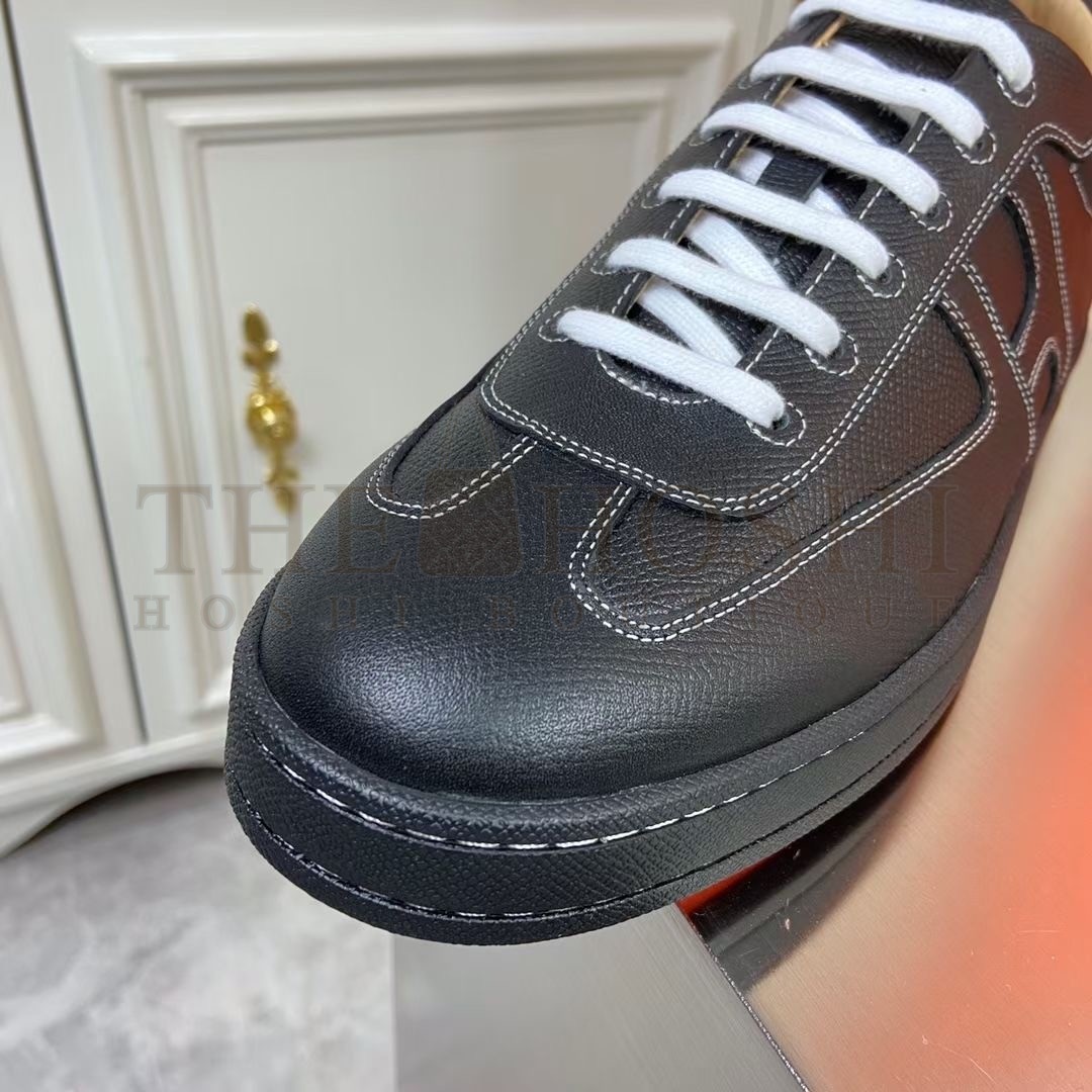 H**me5 Boomerang Sneakers In Black Epsom Leather Master Quality