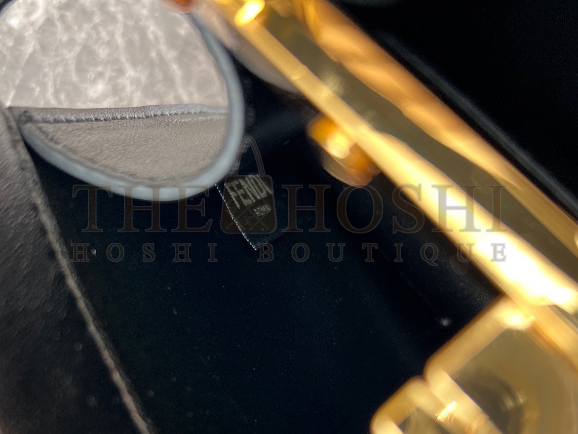 F**di Peekaboo ISeeU Petite Bag In Black Nappa Leather Master Quality