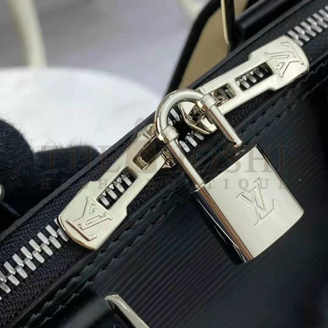 L0vis Vvtt0n LV Women Alma BB Handbag Black Epi Grained Cowhide Leather Master Quality