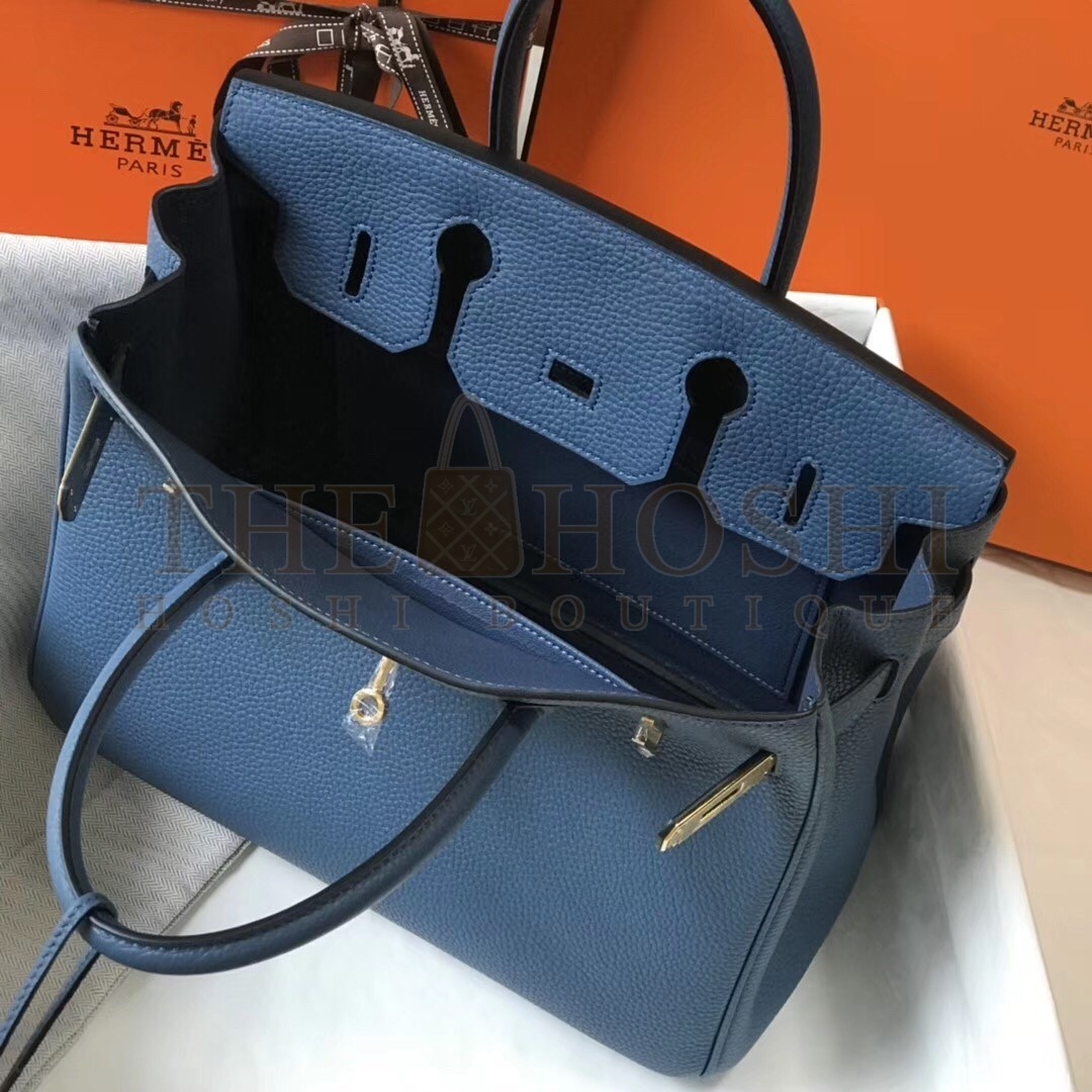 H**me5 Blue Agate Clemence Birkin 30cm Bag Master Quality