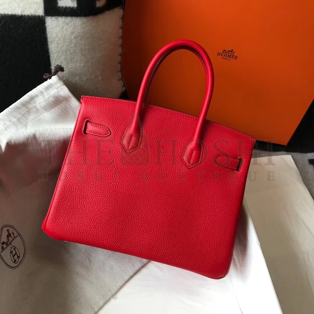 H**me5 Red Clemence Birkin 30cm Bag Master Quality