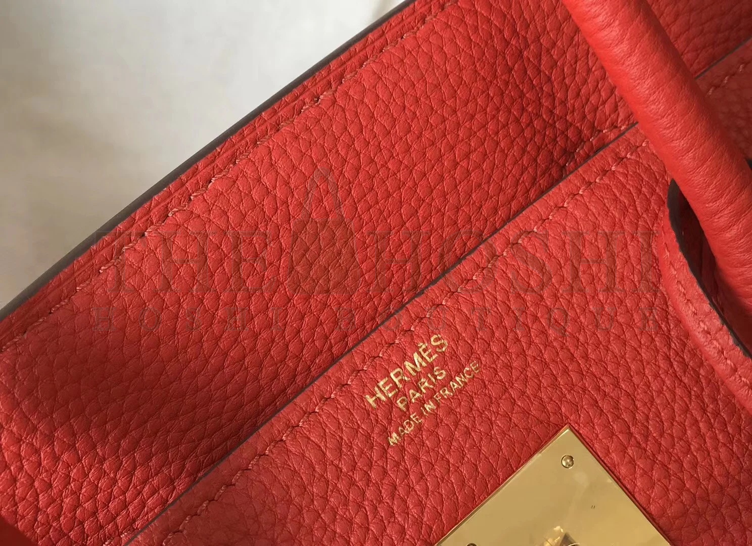 H**me5 Birkin 30 Bag in Red Clemence Leather with GHW Master Quality