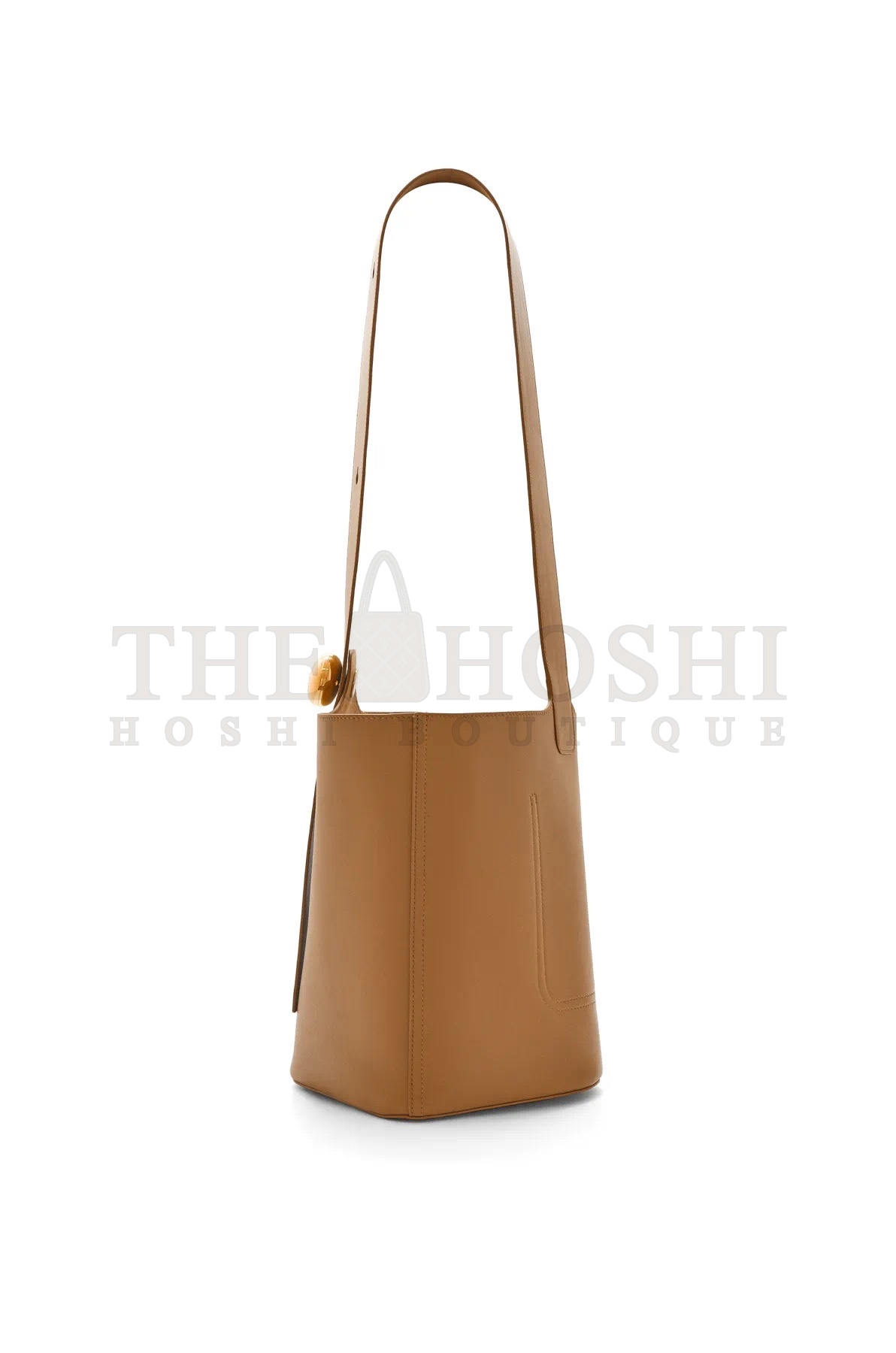 L0ew* real leather bag Natural Pebble Mini Leather Bucket Bag Master Quality