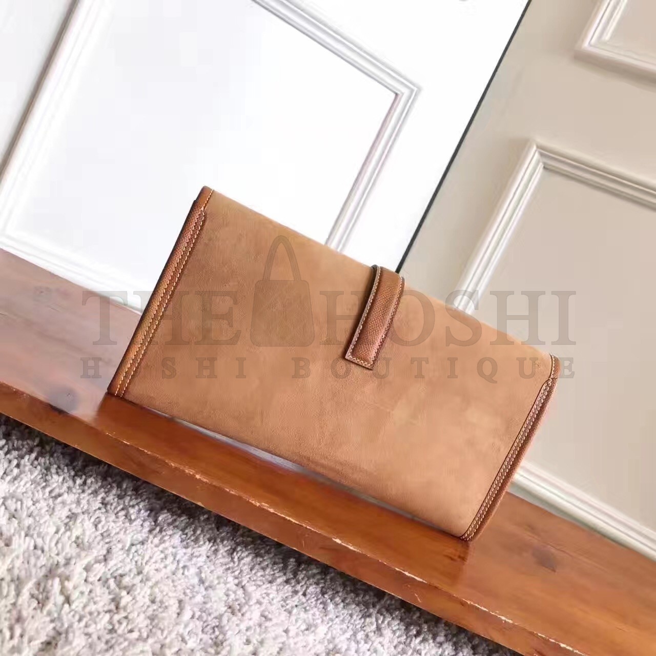 H**me5 Ocre Suede Jige Elan 29 Clutch Bag Master Quality