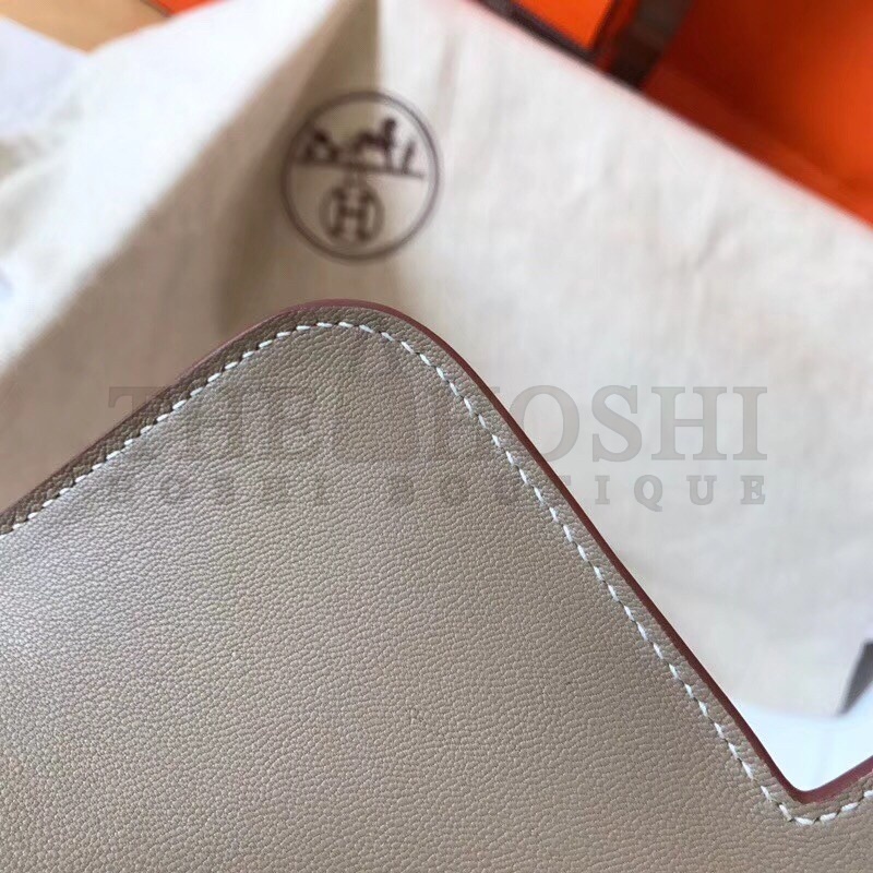 H**me5 Epsom Constance 24cm Tourterelle Handmade Bag Master Quality