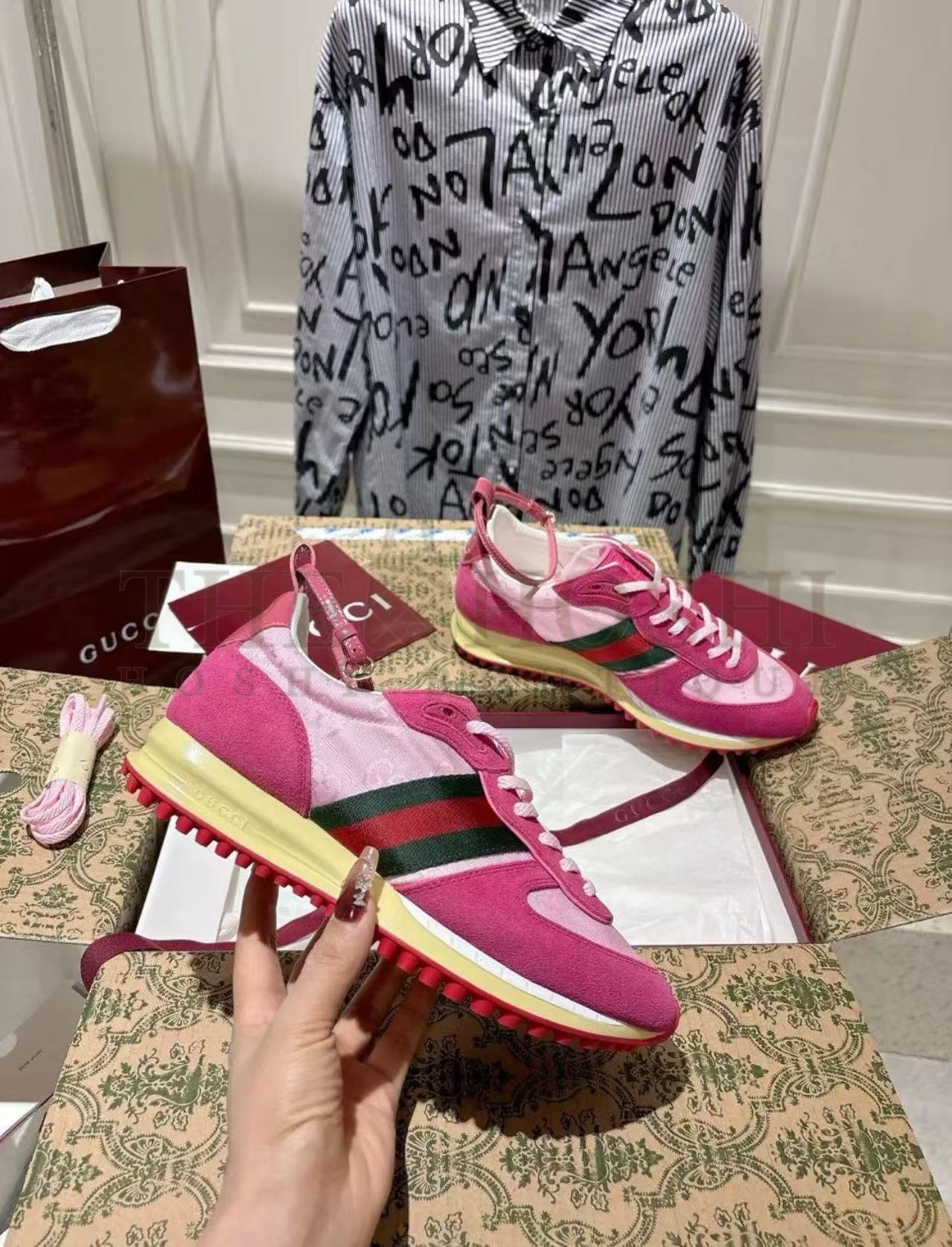 Gvc*1 25S Spring Summer Retro Running Sneakers Women’s Mesh Leather Master Quality