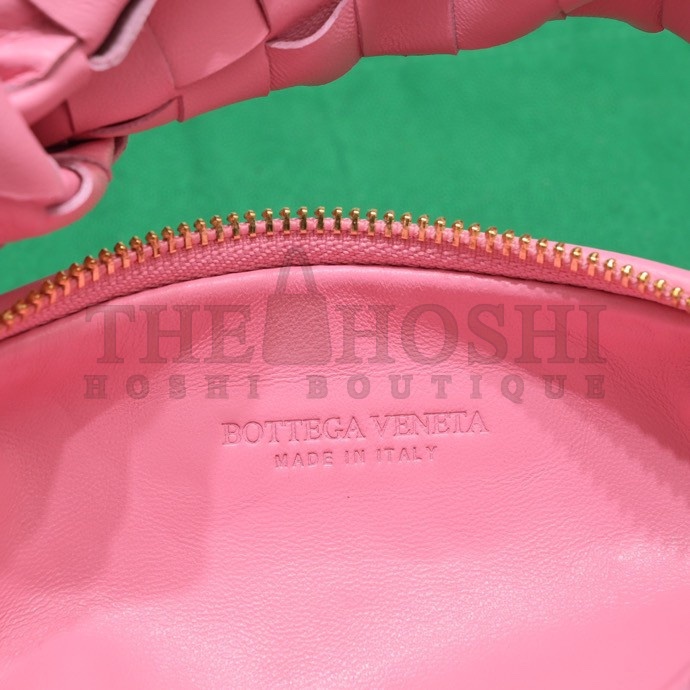 B0tt*ga Ven*ta Mini BV Jodie Bag In Pink Woven Leather Master Quality