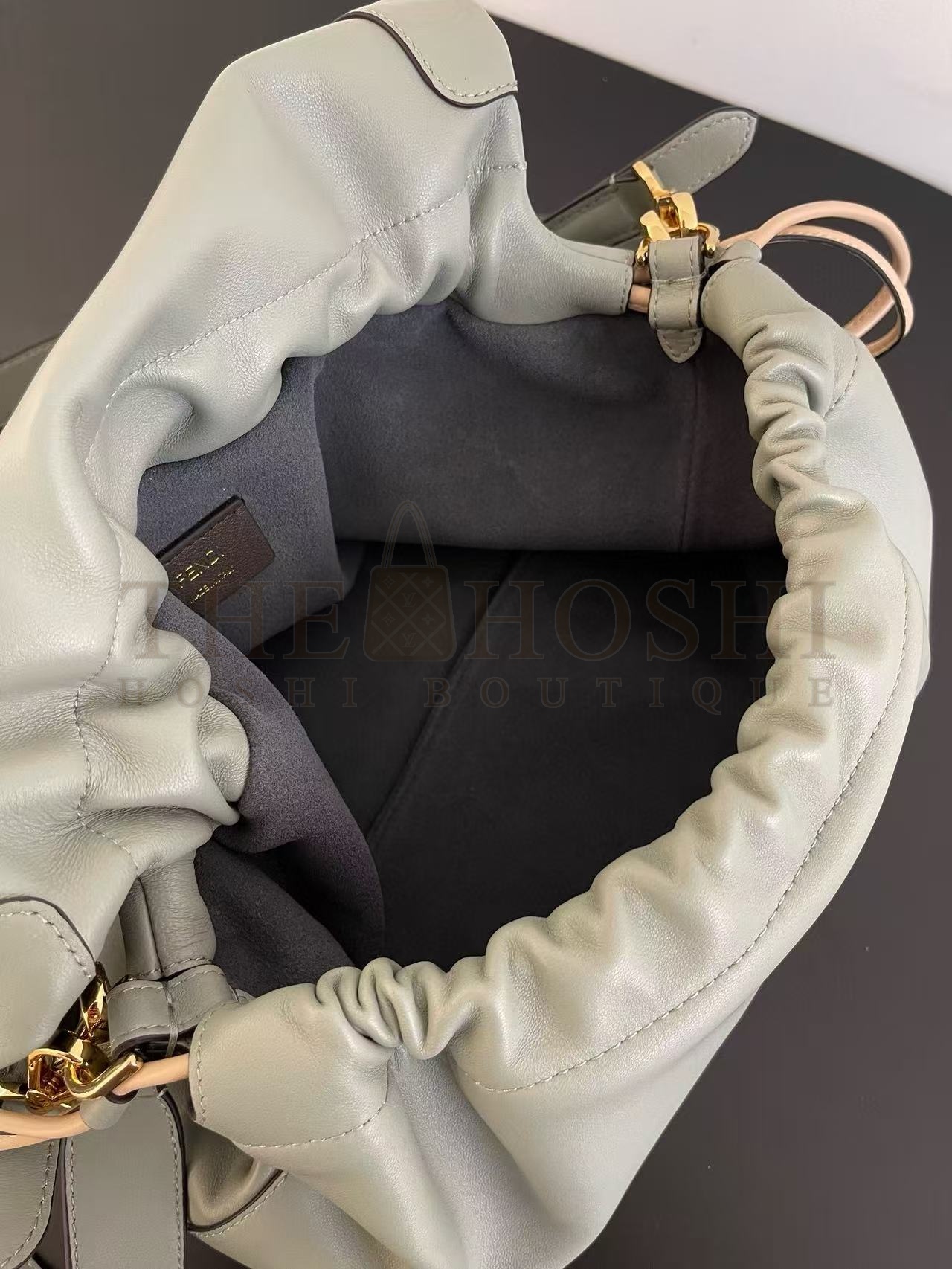 F**di FF Mamma Baguette Leather Shoulder Bag Green 16*10*13cm/26.5*8.5*18cm/31.5x12x22cm Master Quality